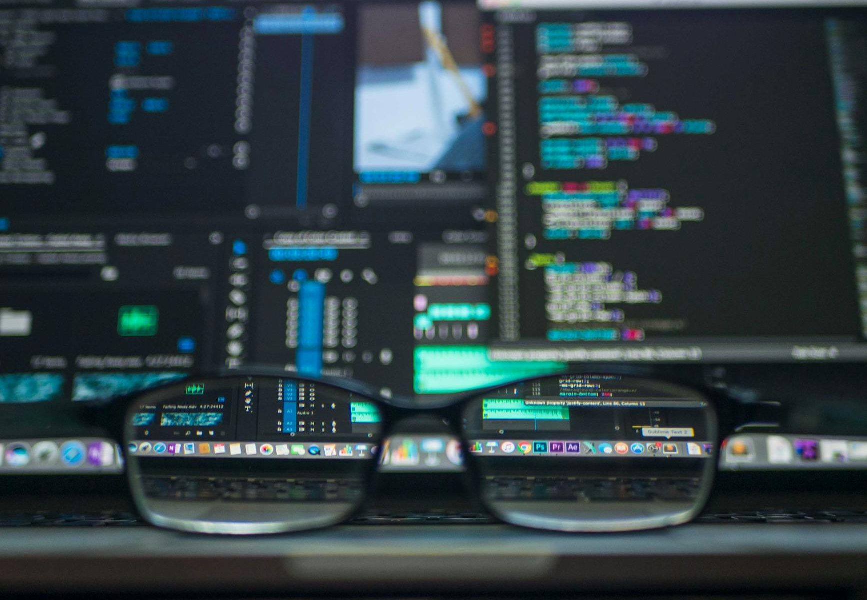 data codes through eyeglasses